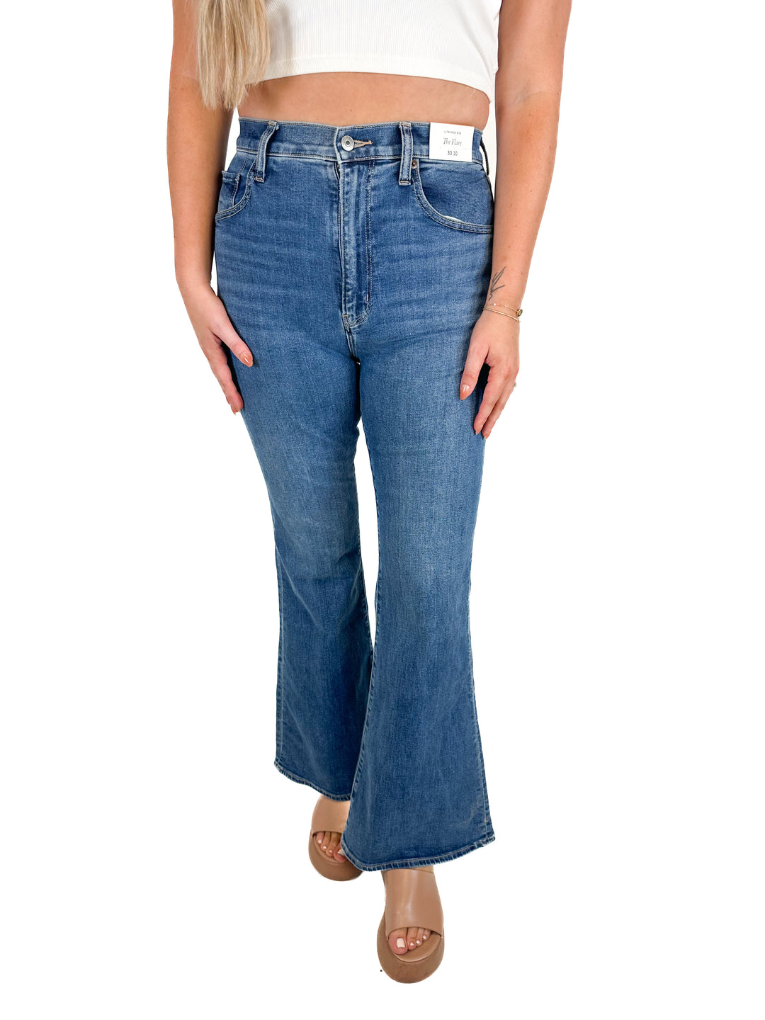 Abercrombie Ultra High Rise Flare Jeans NWT (30)