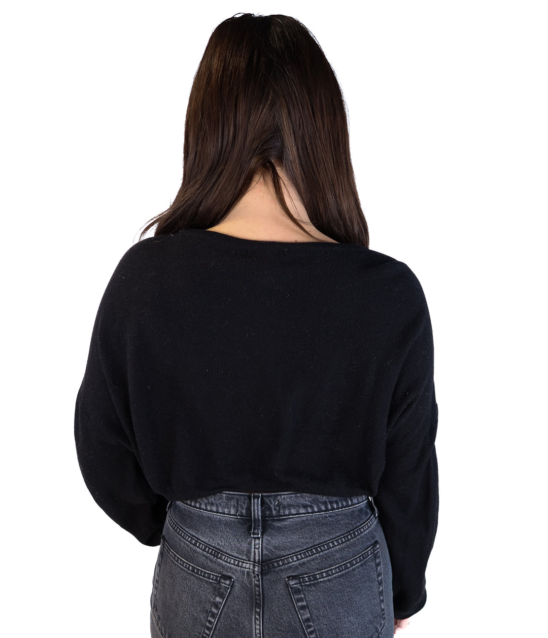 Forever21 black cinched sweater (L)