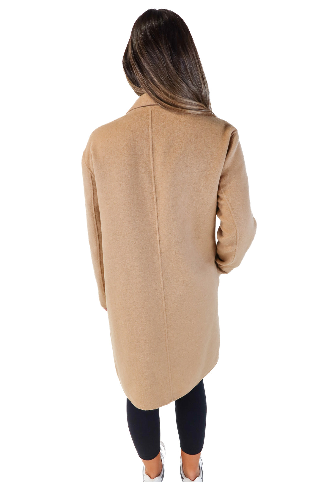 GAP brown long wool coat (M)