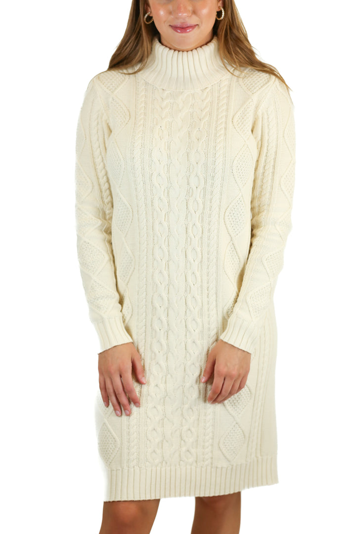 Hope & Henry Ivory Cable Knit Sweater Dress NWT (2; Retail $50)