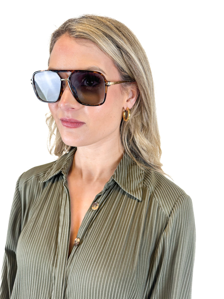 Sojos Plastic and Metal Framed Sunglasses
