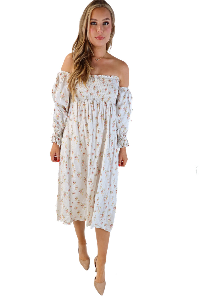Petal+Pup white floral maxi dress (6)