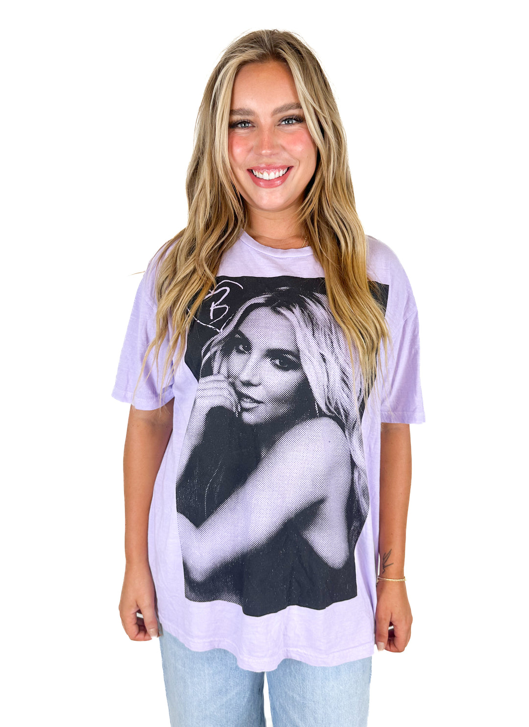 Britney Spears Purple Graphic Tee  NWT (XL)