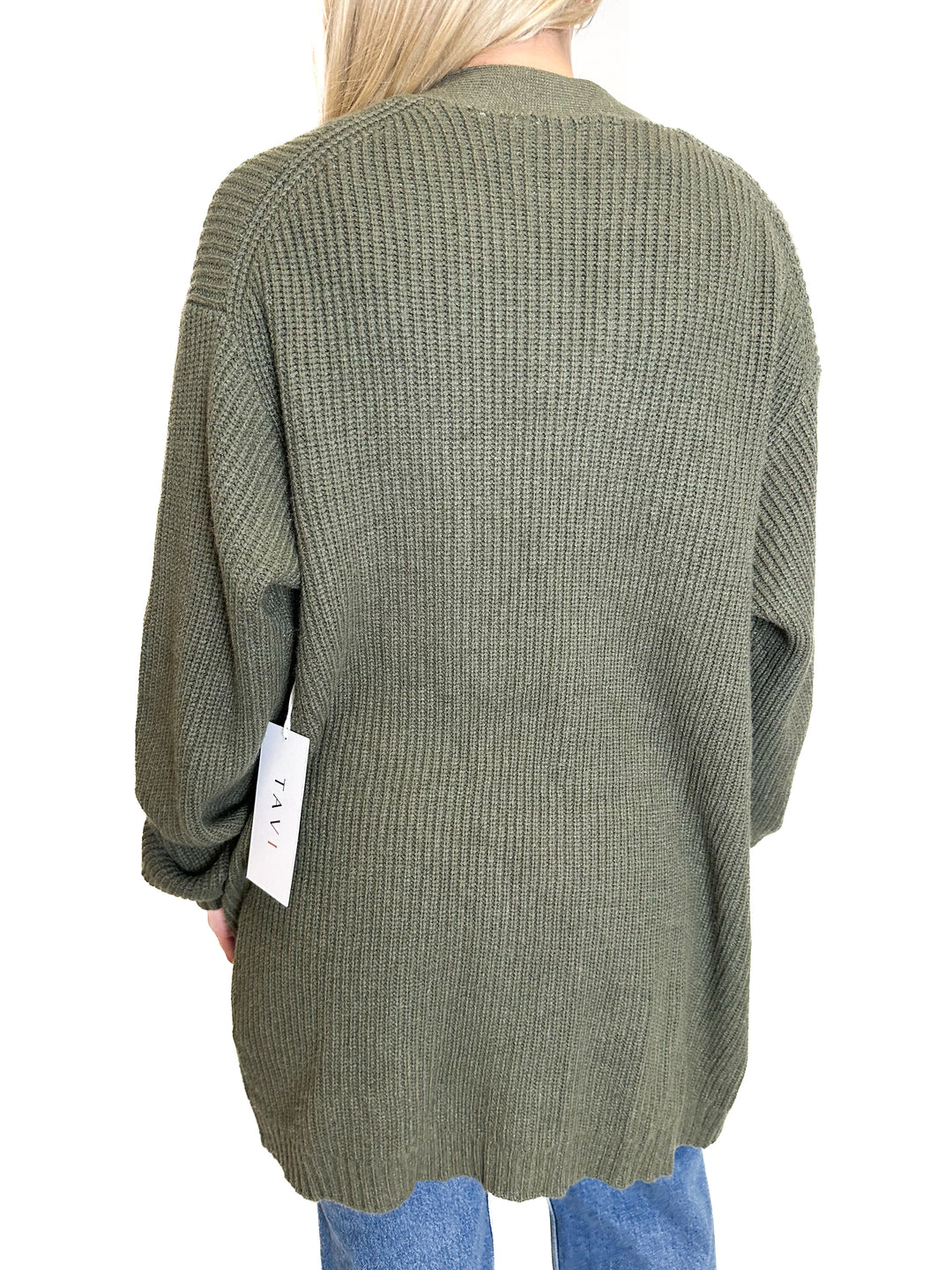 Tavi Alpine Long Cardigan in Green NWT (S)