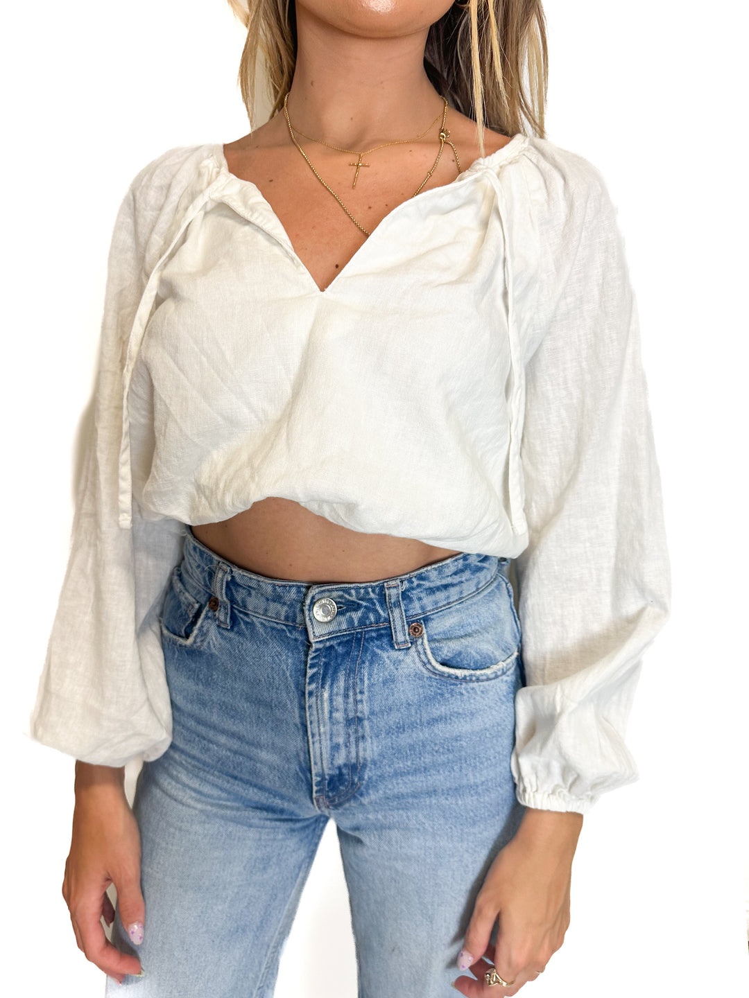 Abercrombie Cream Blouse (XS)