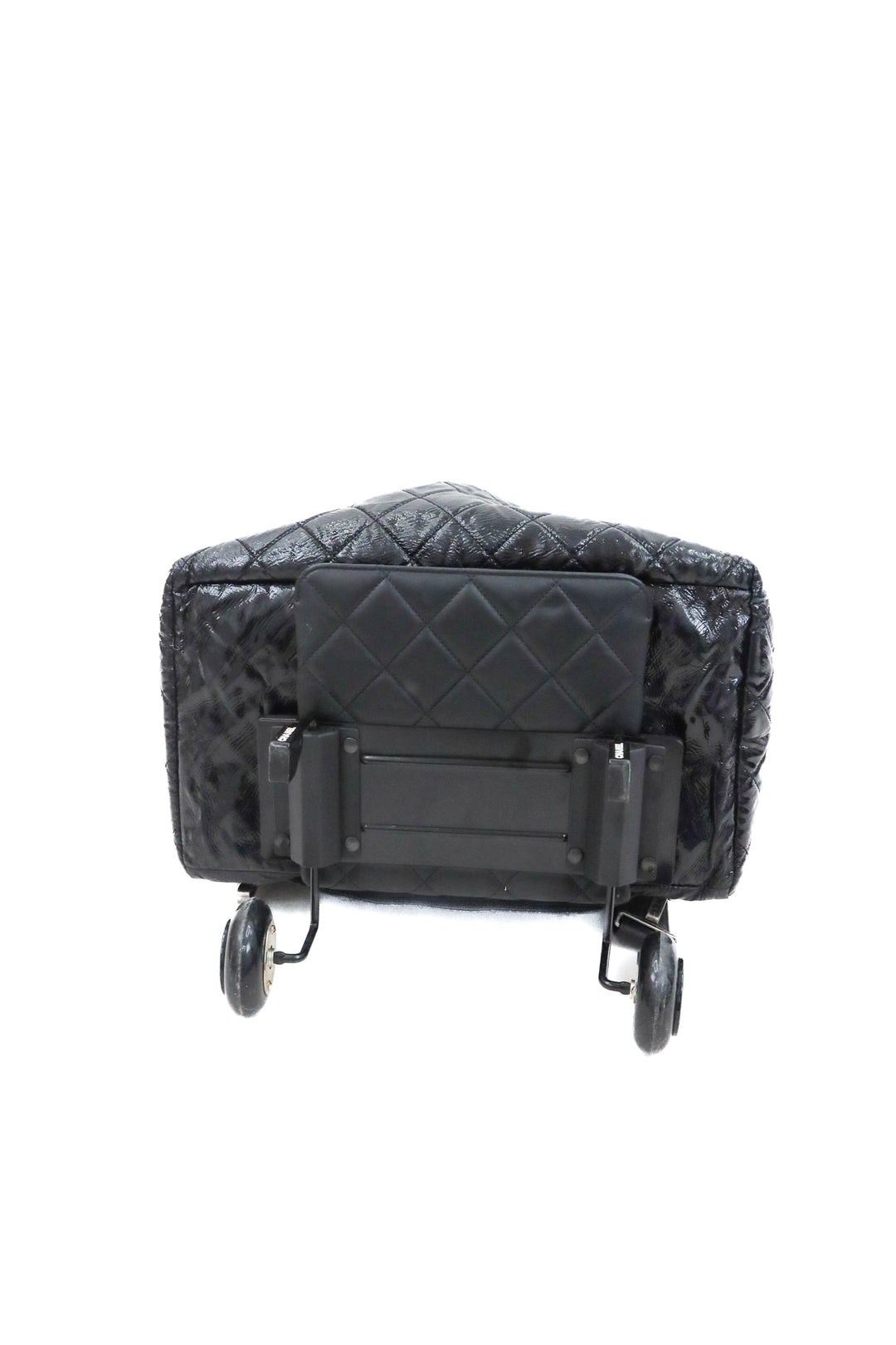 Chanel Patent Quilted Grocery Shopping Trolley Bag