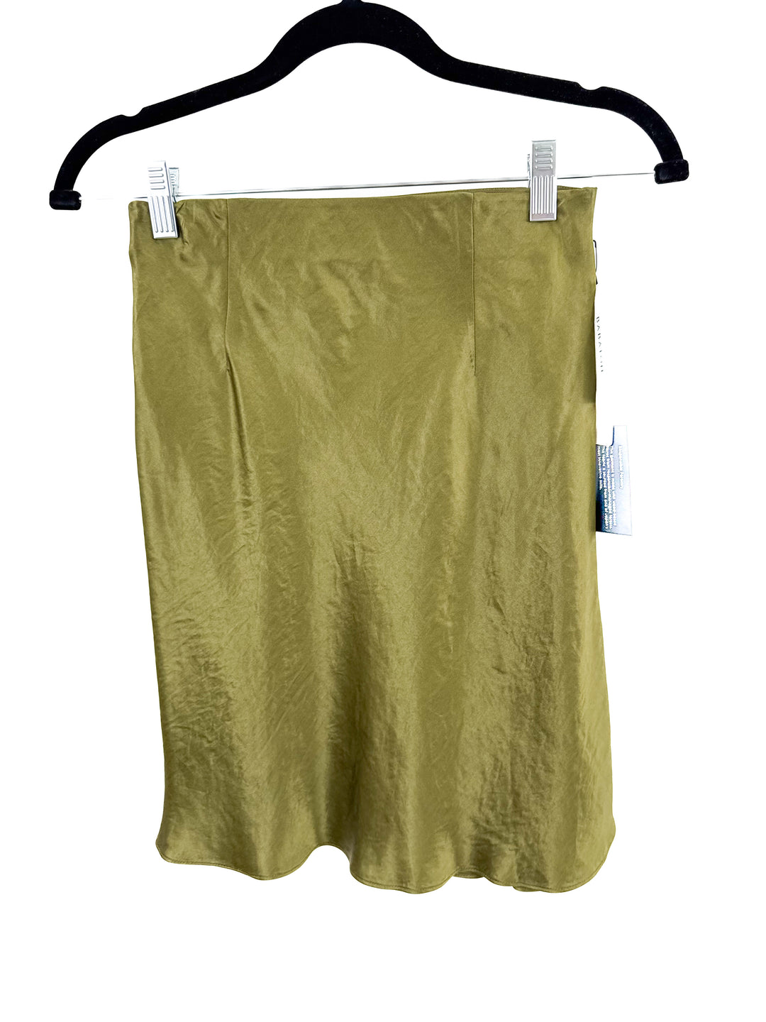 Babaton midi green slip skirt NWT (2)