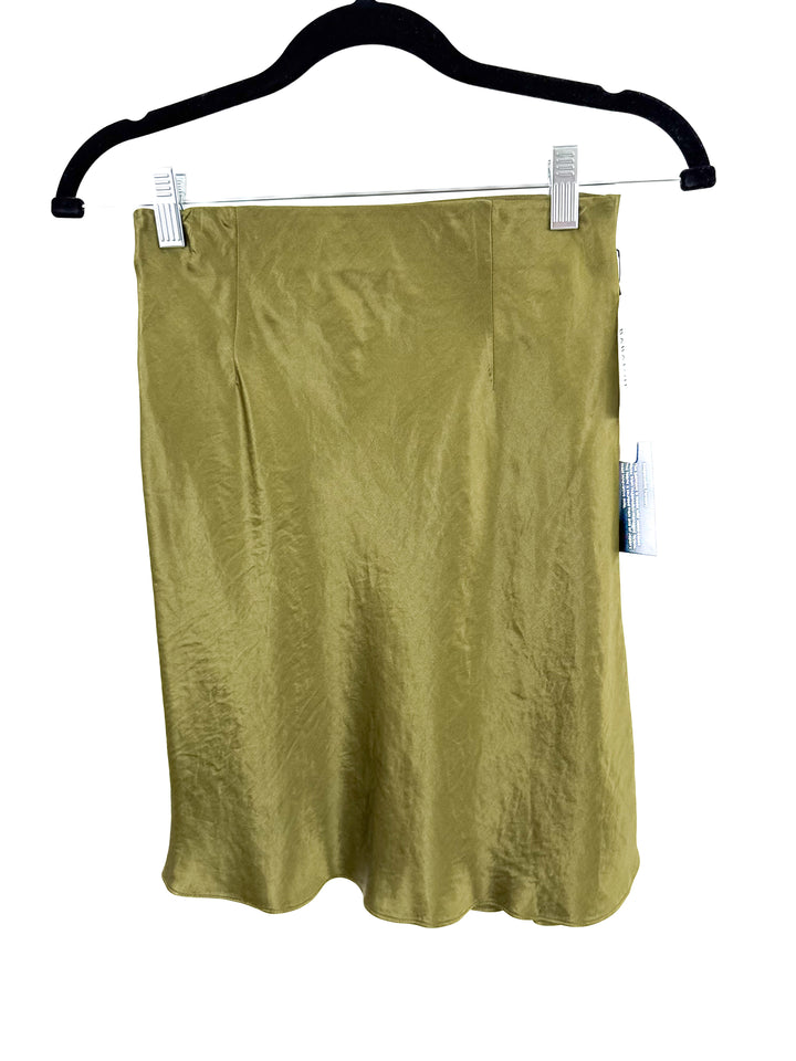 Babaton midi green slip skirt NWT (2)