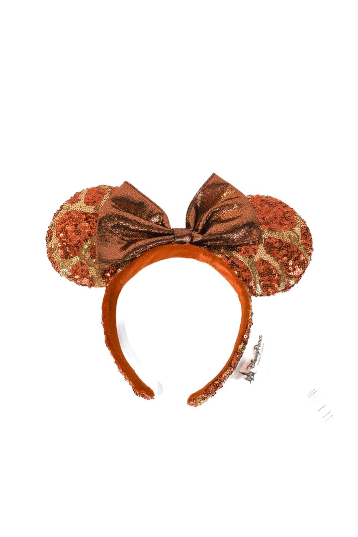 Official Disney Minnie Mouse Animal Print Sequined Ears (O/S)