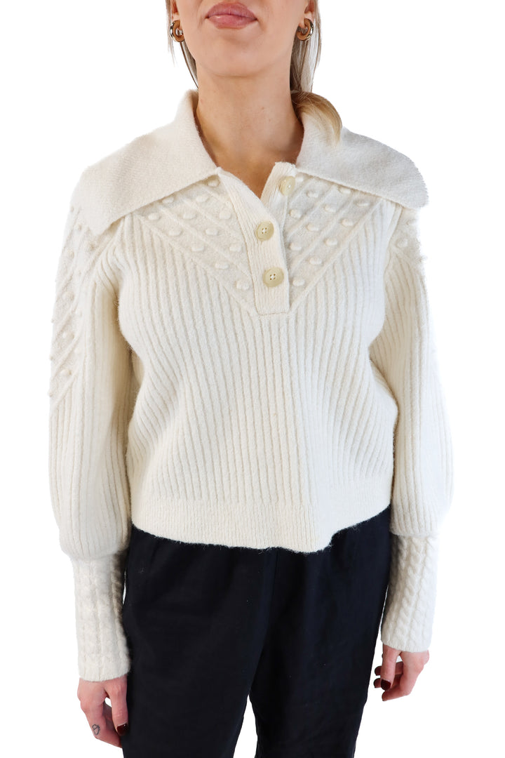 Jonathan Simkhai Cream Sweater (M; retail $545)