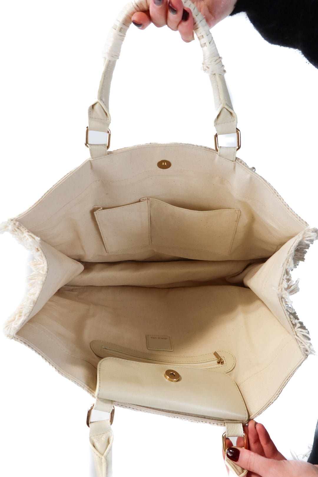 Dolce vita pearl/straw bag (retails for $278)