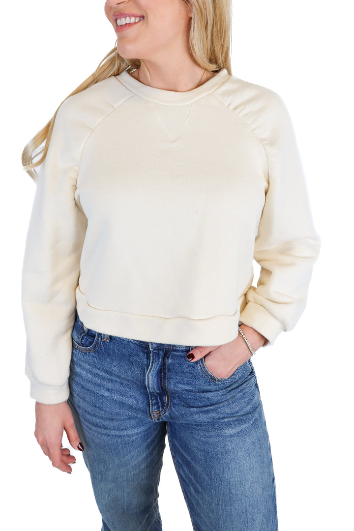 ba&sh Cream Sweatshirt (1)