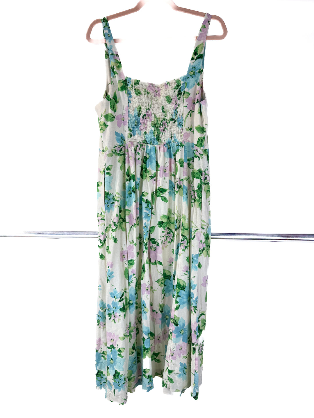 old navy floral maxi dress (L)