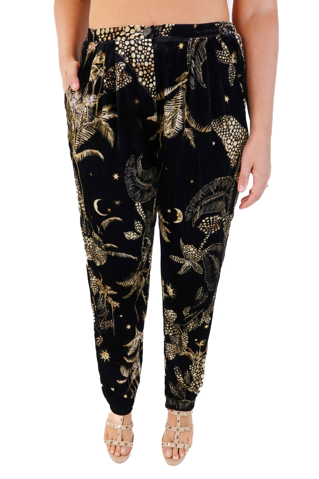 Forte Silk Velvet Pants (M; retails for $560)*