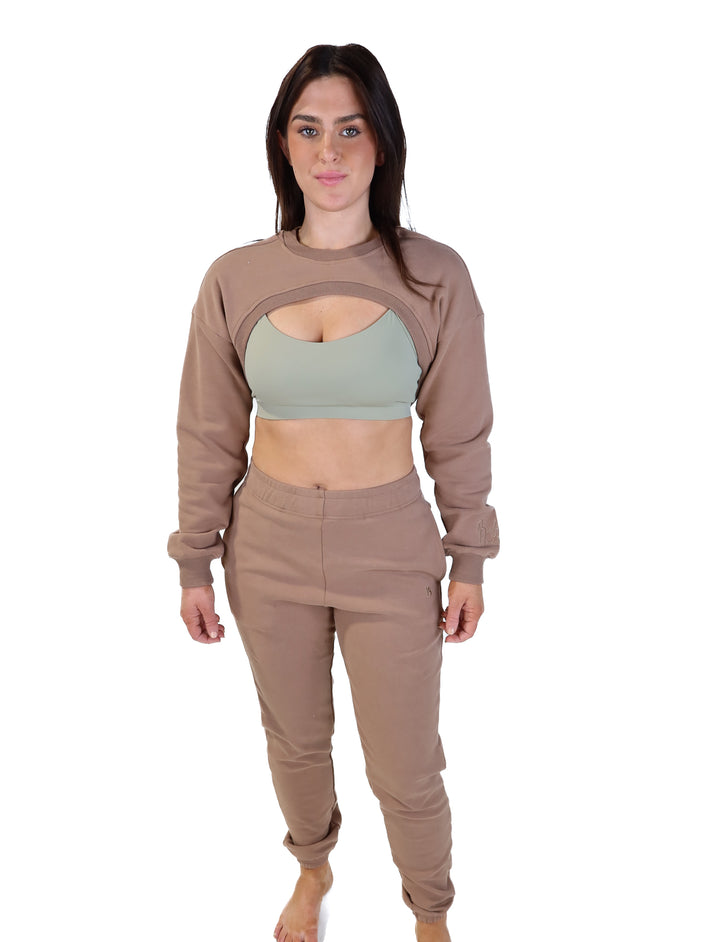 Buff bunny brown lounge set (m)