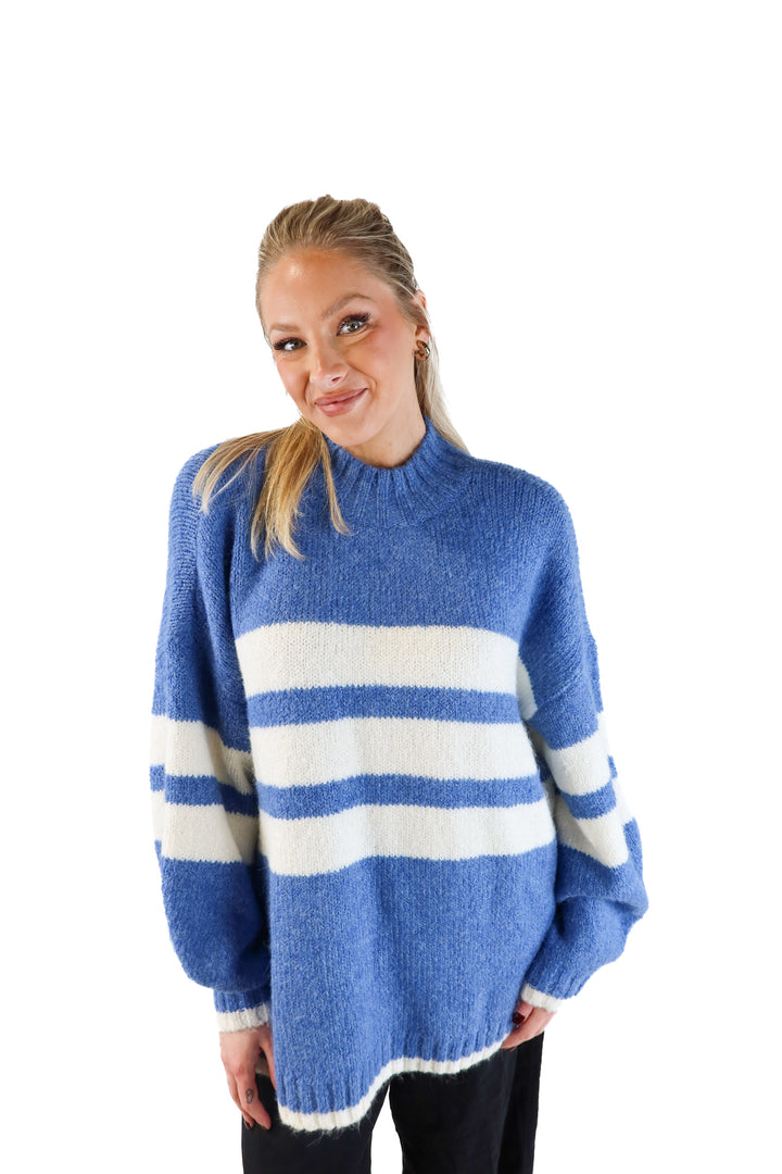 Pistola Blue and White Sweater (M; retail $168)