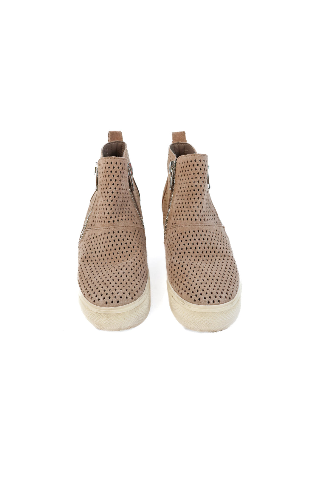 Steve Madden taupe wedges (7.5; retails for $89.95)