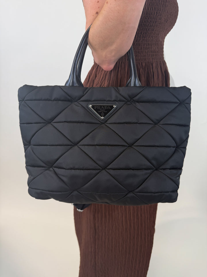 Prada Nylon Re-Issue Medium Padded Tote (retail $2,850)