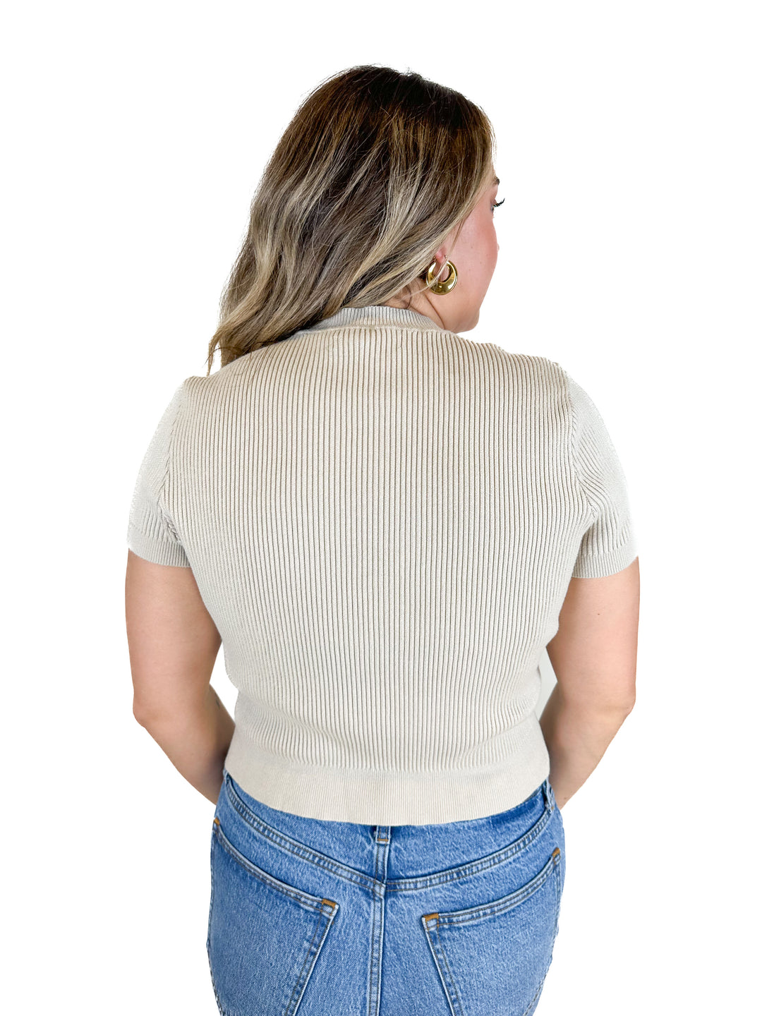 Abercrombie Knit Short Sleeve Sweater (XL)