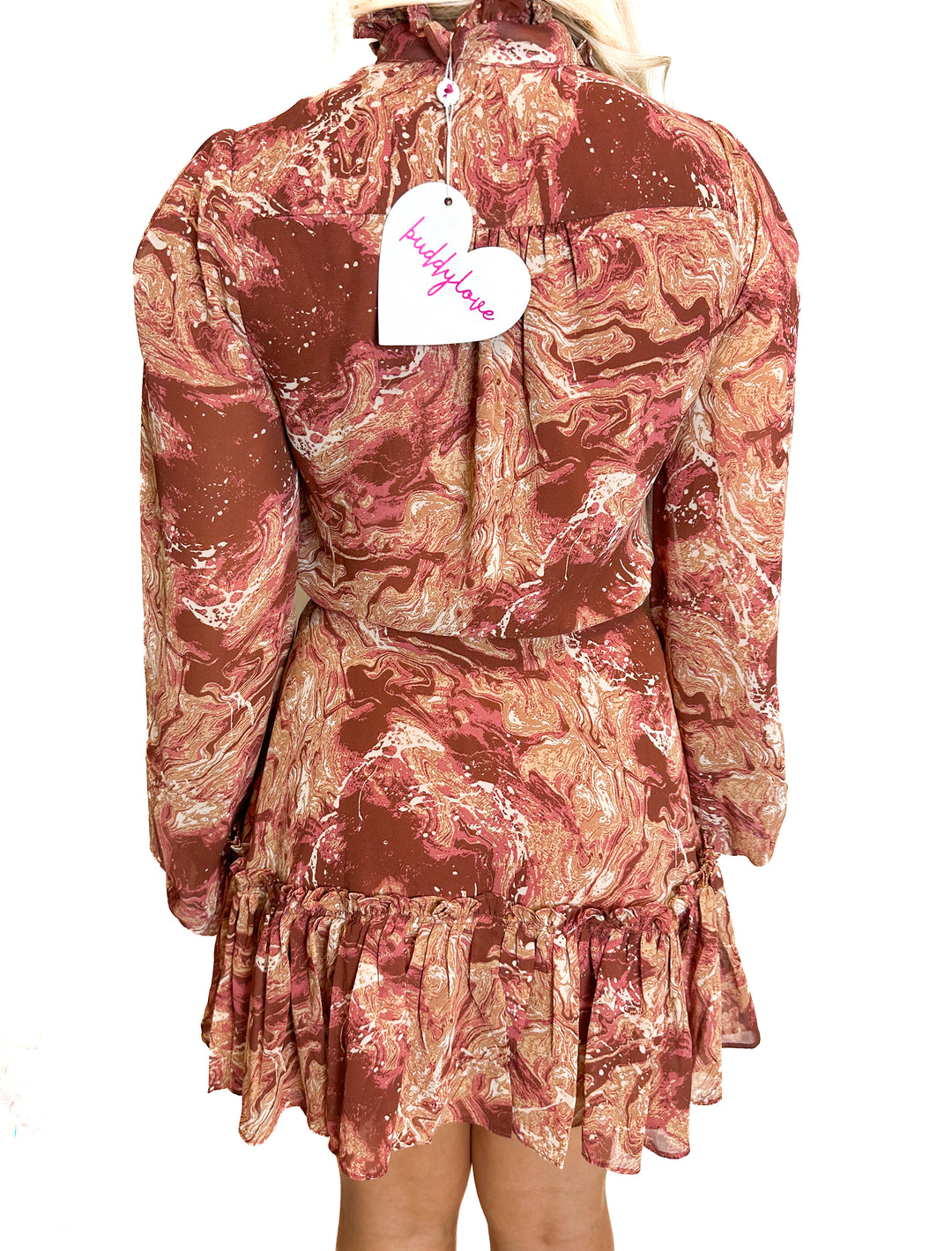 Buddy Love Marbled Print Mini Dress NWT (XS)
