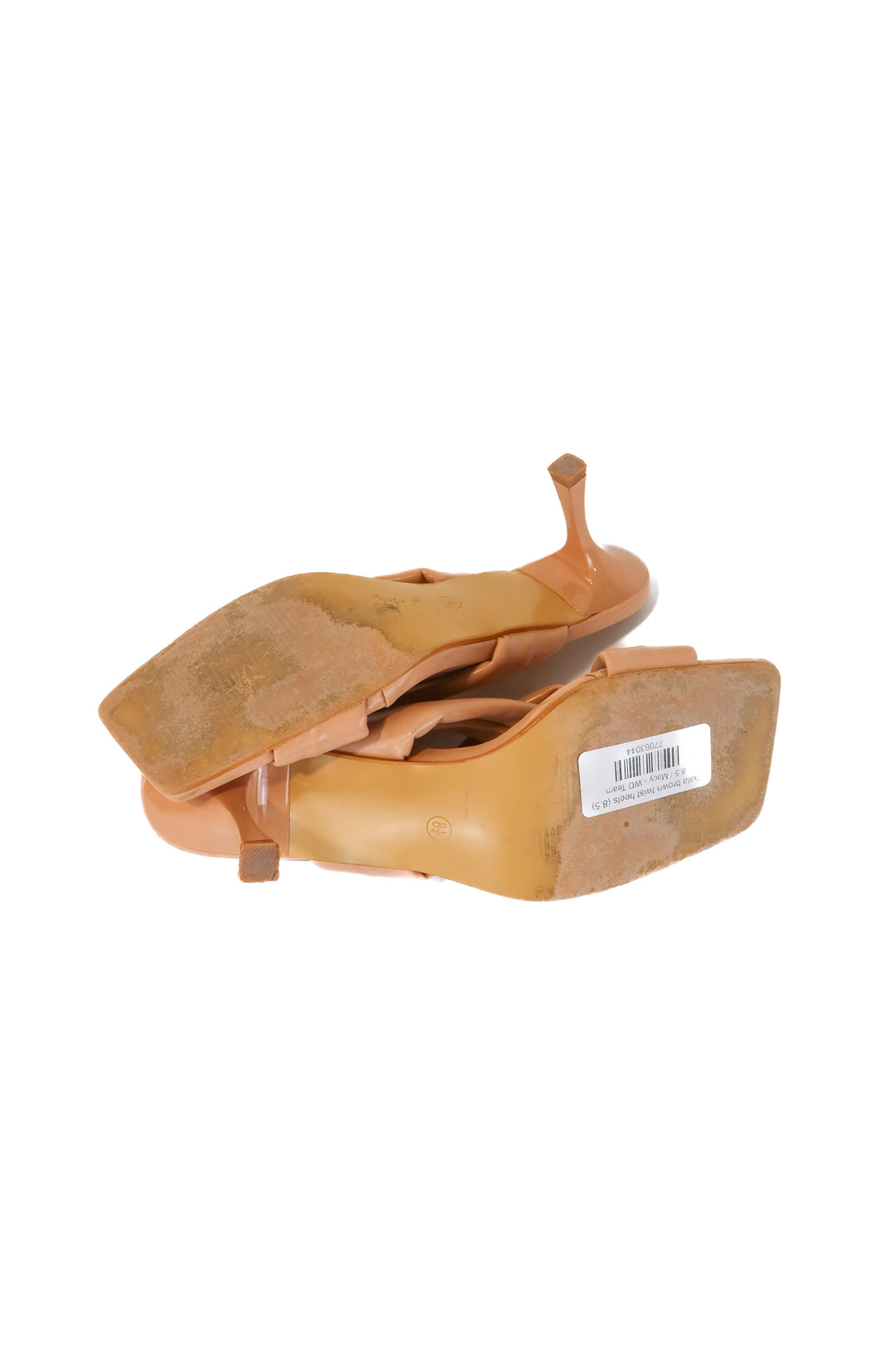 hata brown twist heels (8.5)
