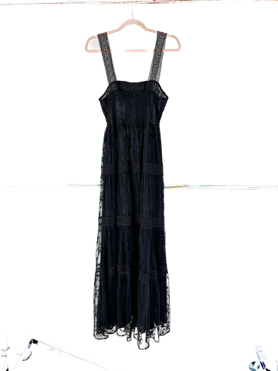 tularosa black eyelet maxi dress NWT (s; est. retail $258)