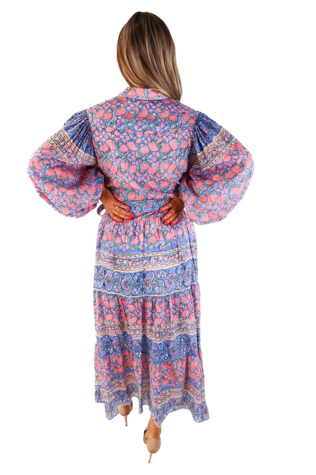 Bell Floral Maxi Dress (L; retail $450)