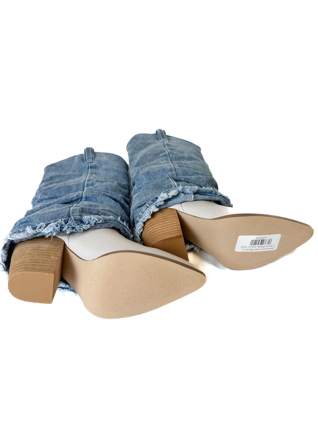 Denim and Cream Boots (7)