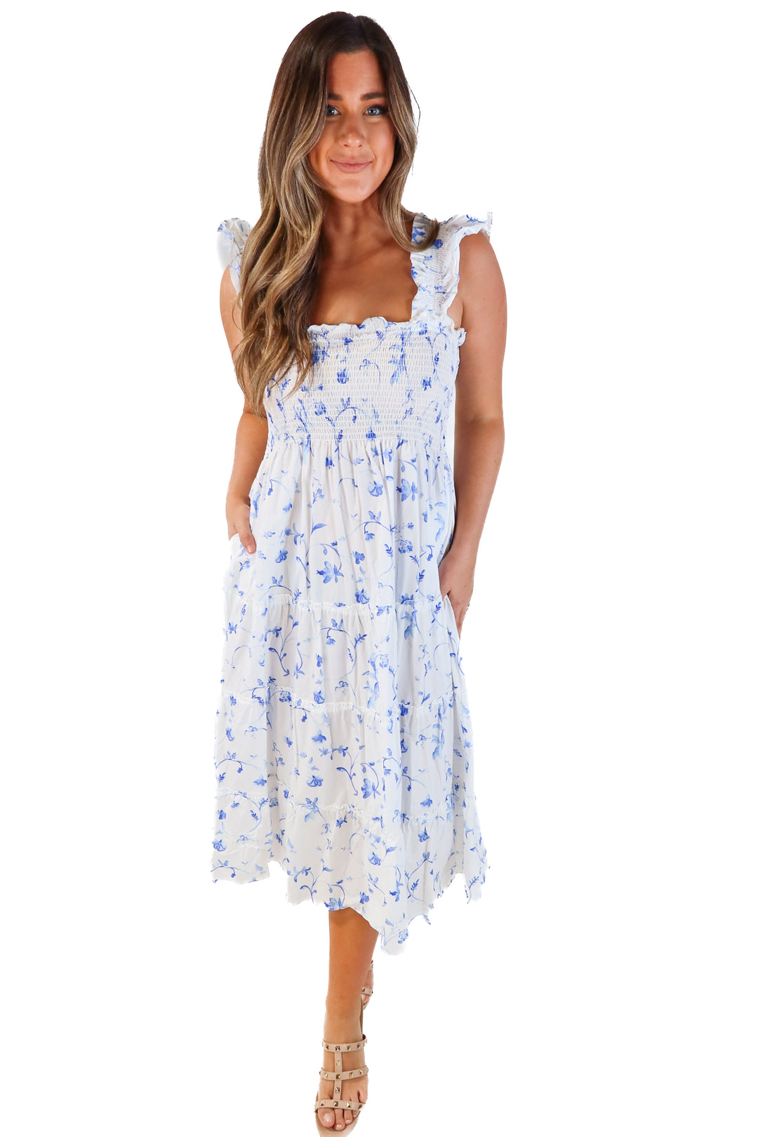 Hill House Floral Nap Dress (M; retails for $150)