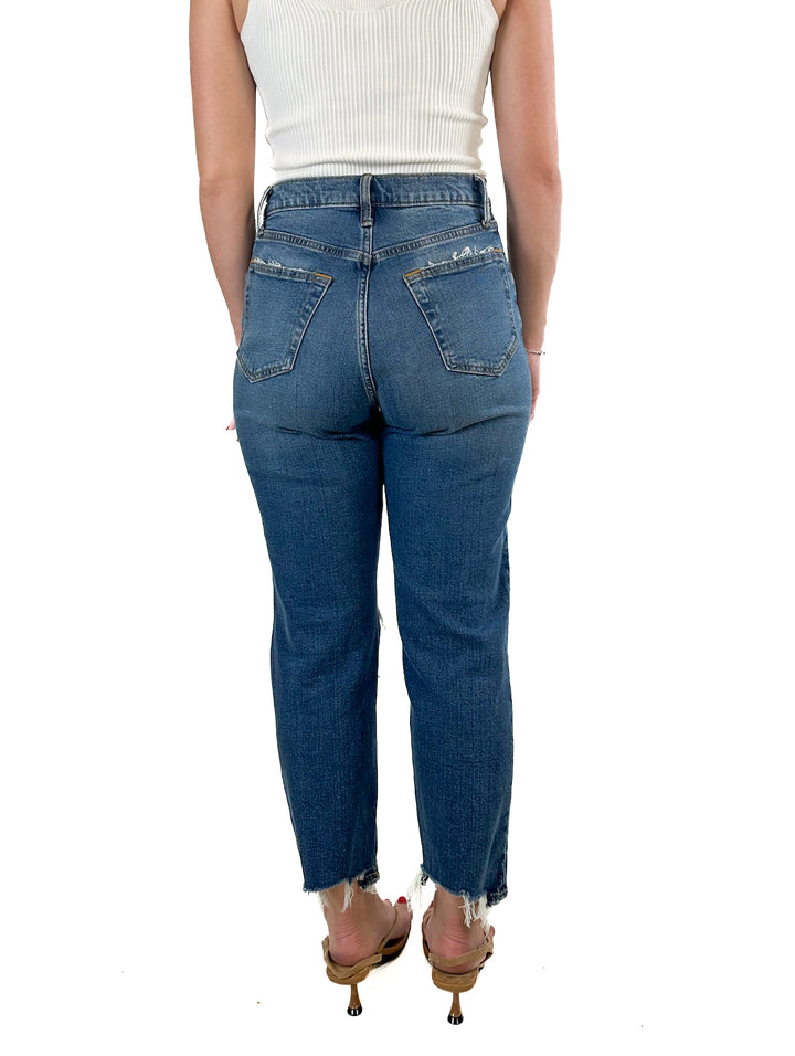 Abercrombie Curve Love Ultra High Rise Ankle Straight Jean (27/4)