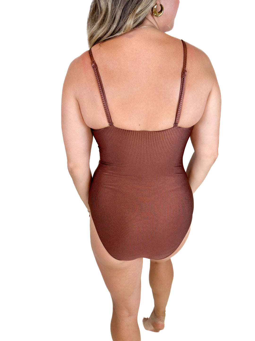 Aerie Brown One Piece Suit (M)