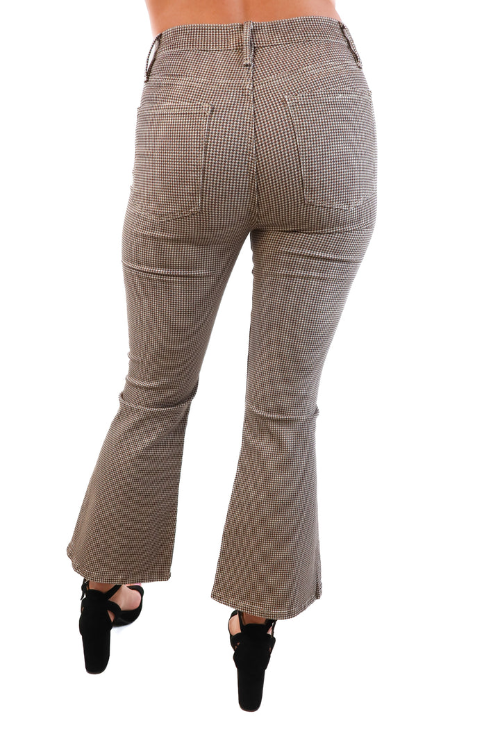 Frame Houndstooth "Le Crop Flare" Pants (27; retail $288)