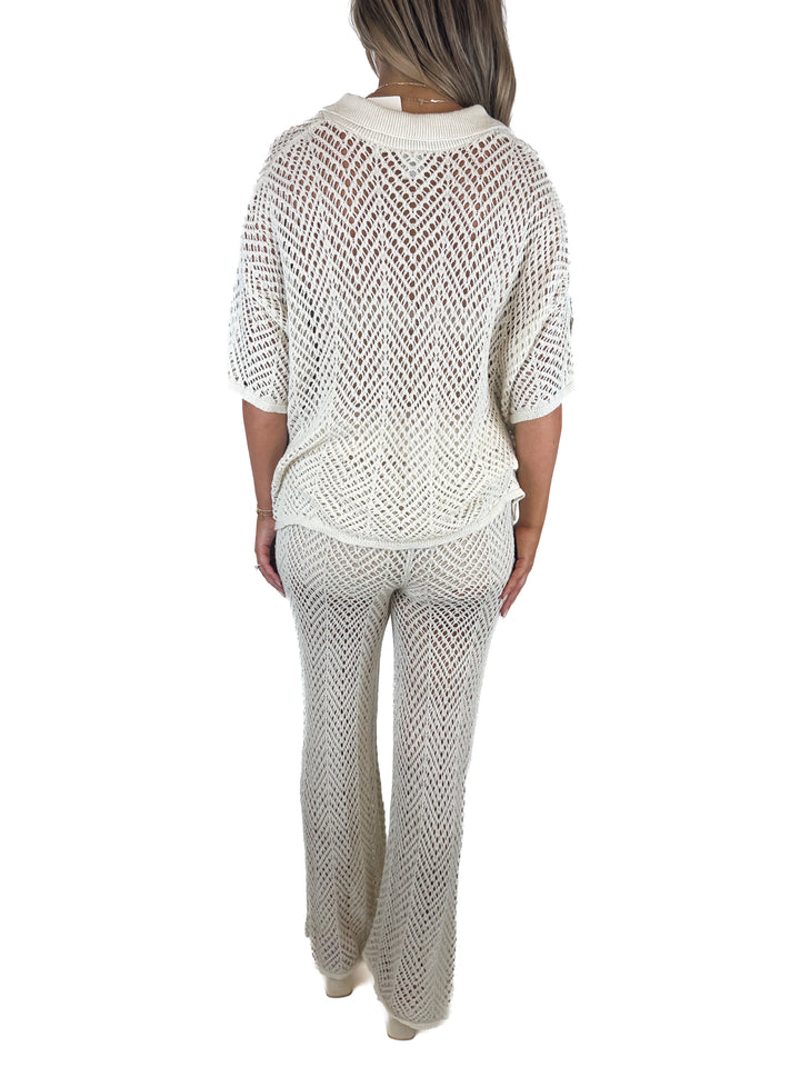 Wild Fable Pointelle Off-White Set (L)
