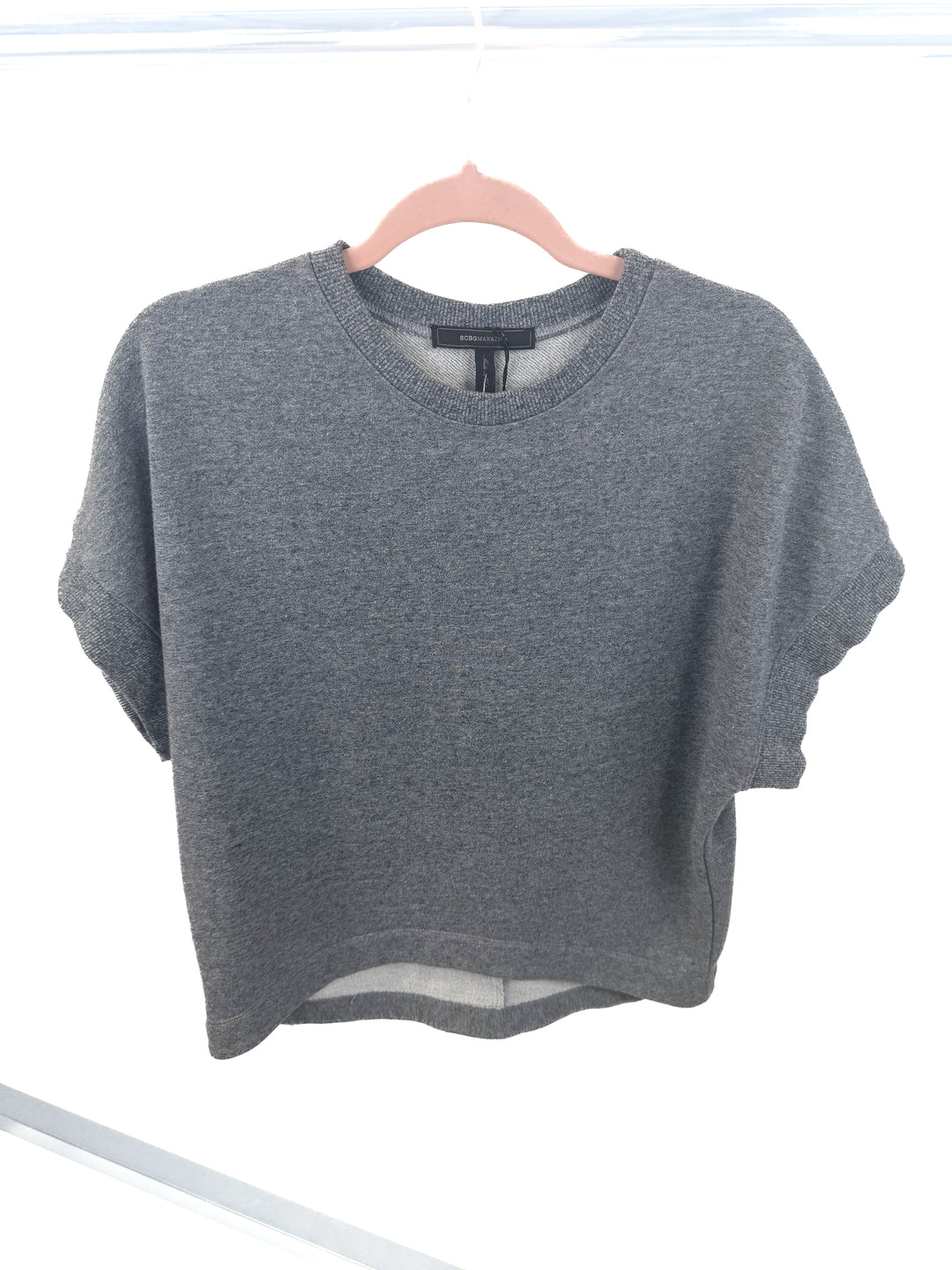 bcbg heathered sweat tshirt (s)