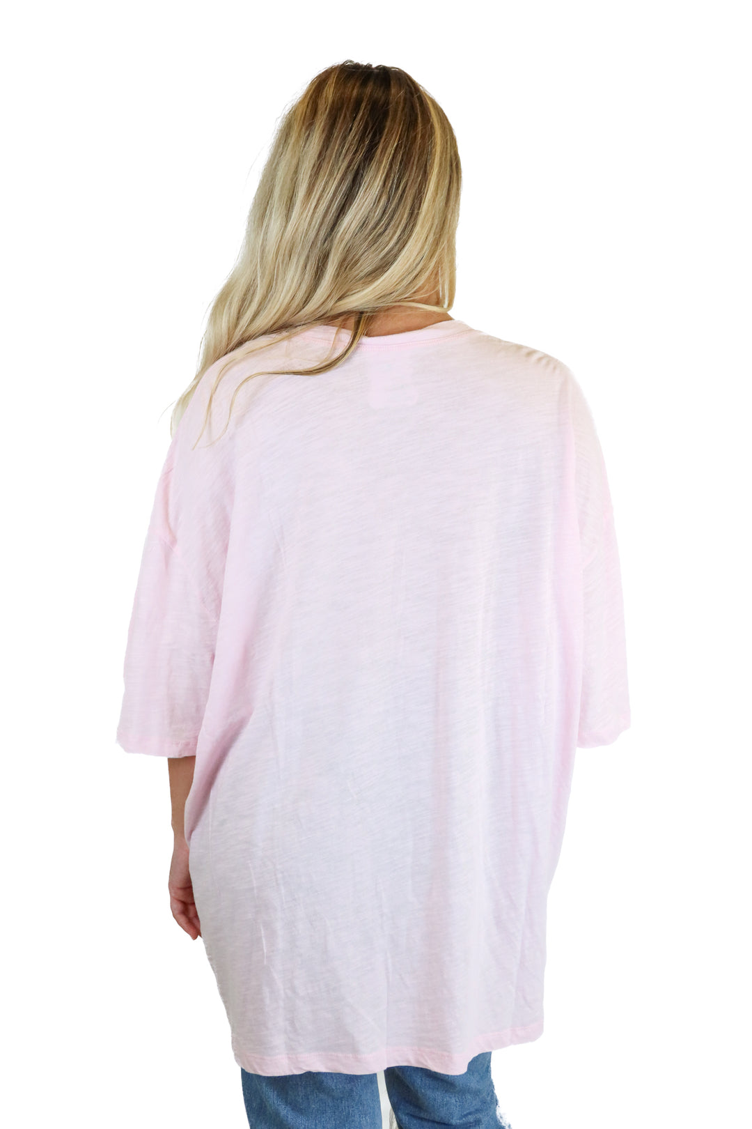 Natural Life light pink peace sign tee NWT (O/S)