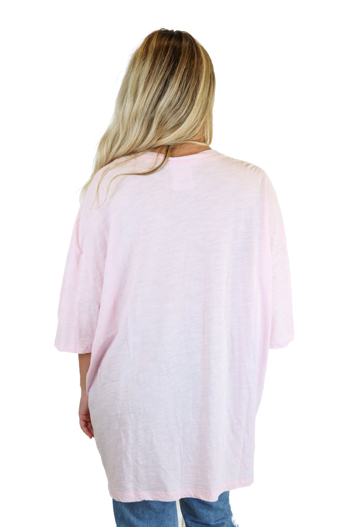 Natural Life light pink peace sign tee NWT (O/S)