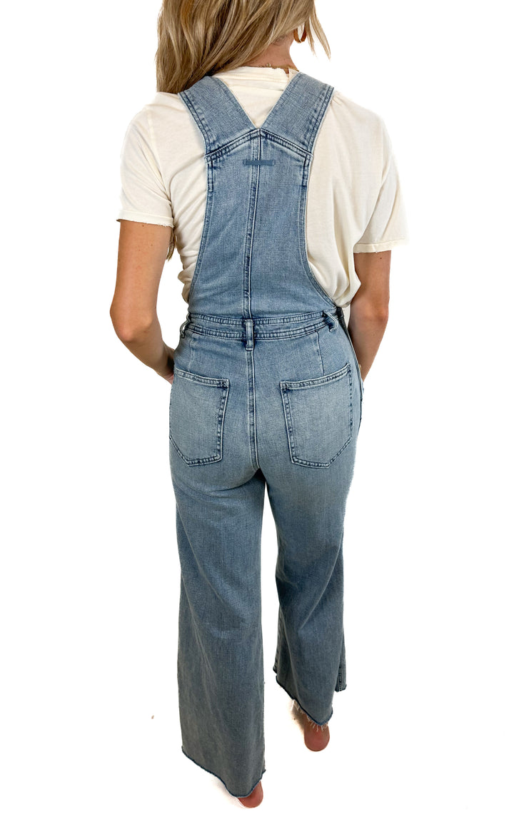 Aerie Lightweight Denim Overalls (XXS)