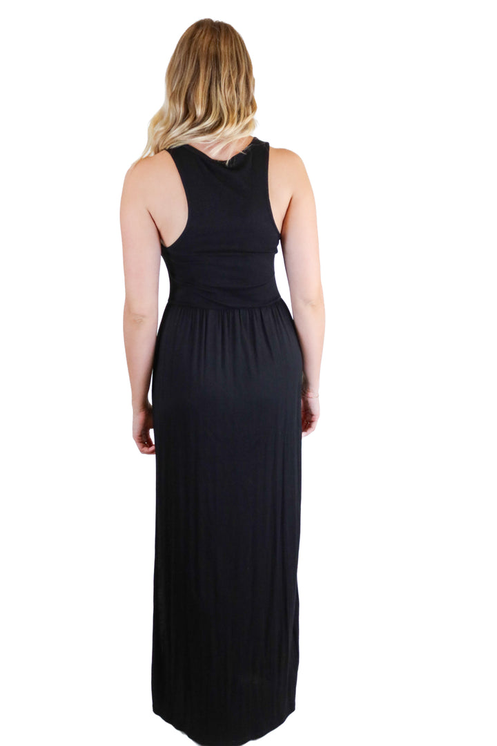 Forever 21 Black Tank Maxi Dress (S)