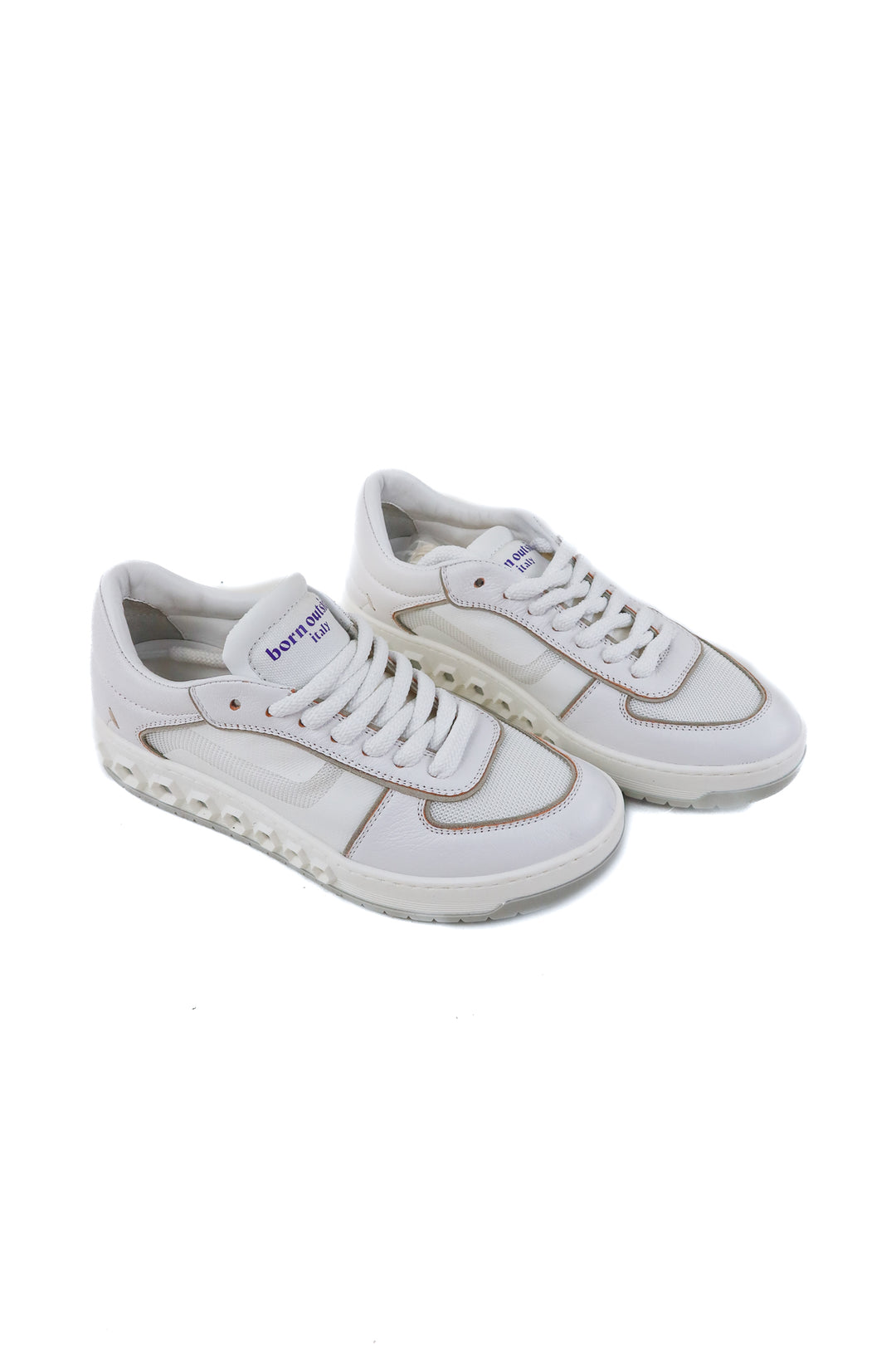 born outside white sneakers NWOT (39; retail $330)