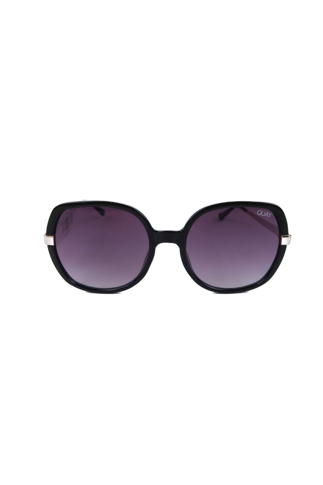 quay black large round sunglasses (retail $105)