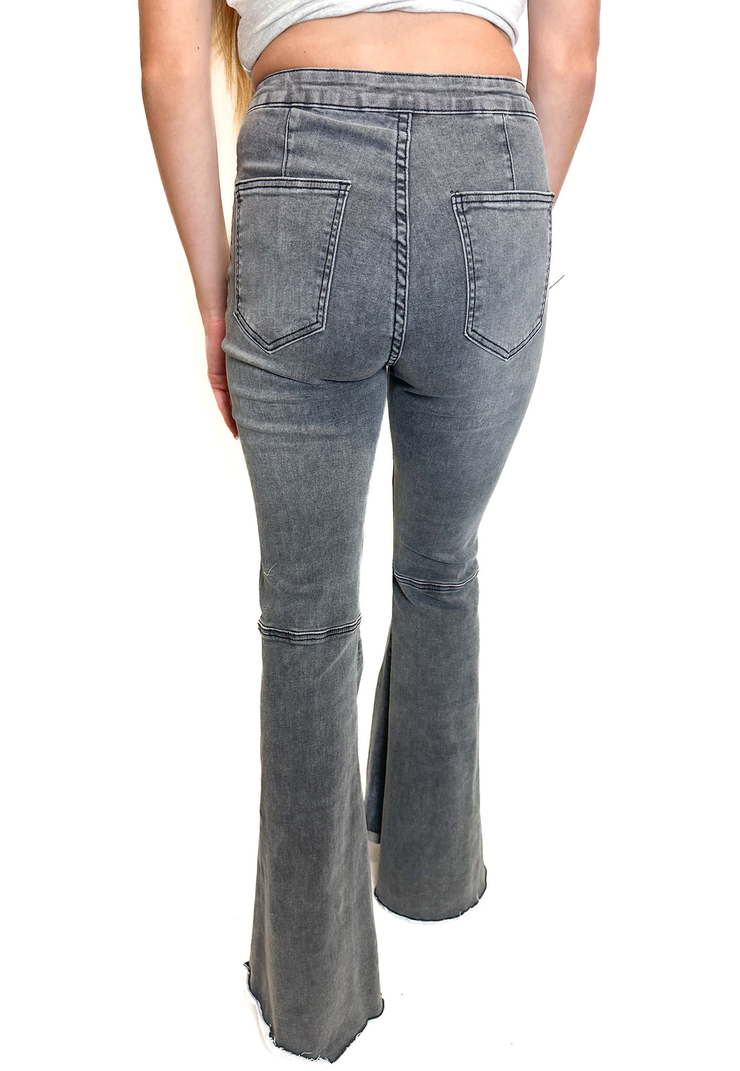 Buddy Love Faded Black Flared Jeans NWT (24)