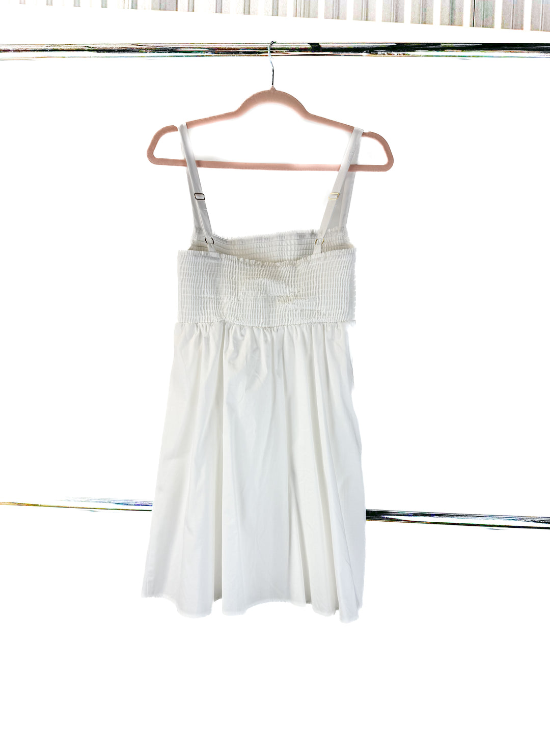 show me your mumu white smocked dress NWT (m)