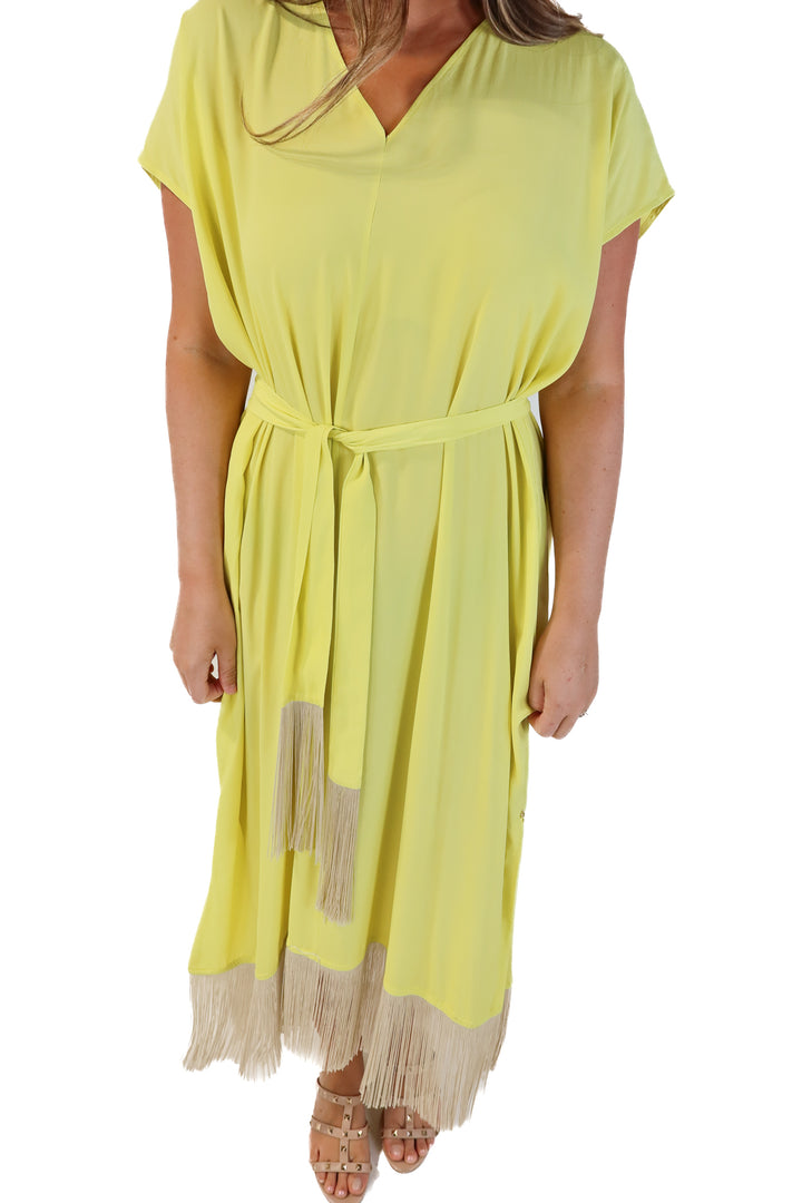 Ottod'Ame Chartreuse Caftan NWT (IT46/ US8; retail $230)