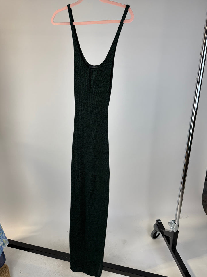 SLAY house of harlow green knit maxi dress (m; retail $198)