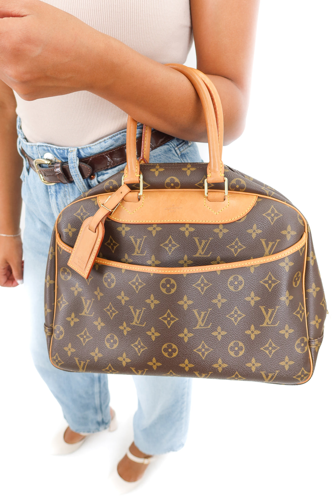 Louis Vuitton vintage Deauville monogram tote