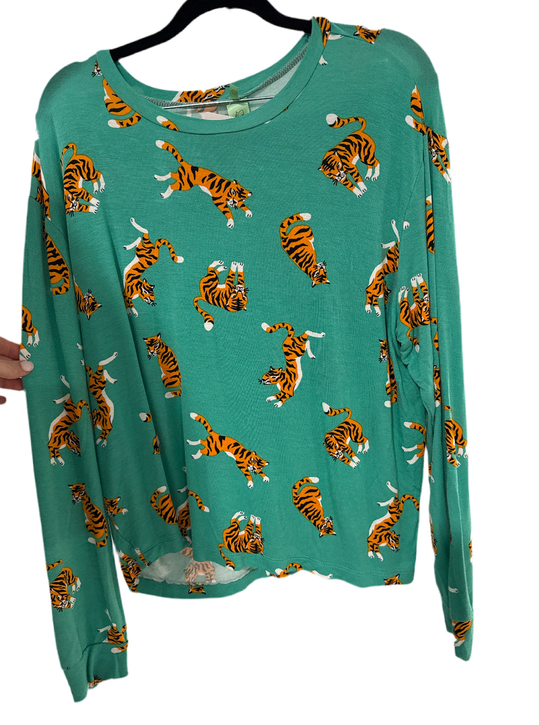 SOLD: Honeydew green tiger set (m; retail $59)