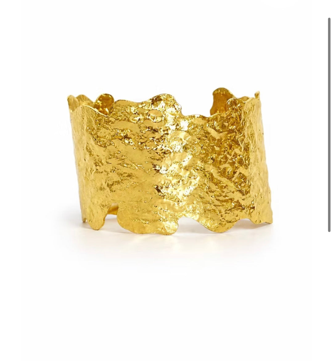 Easton Elle large gold plated cuff