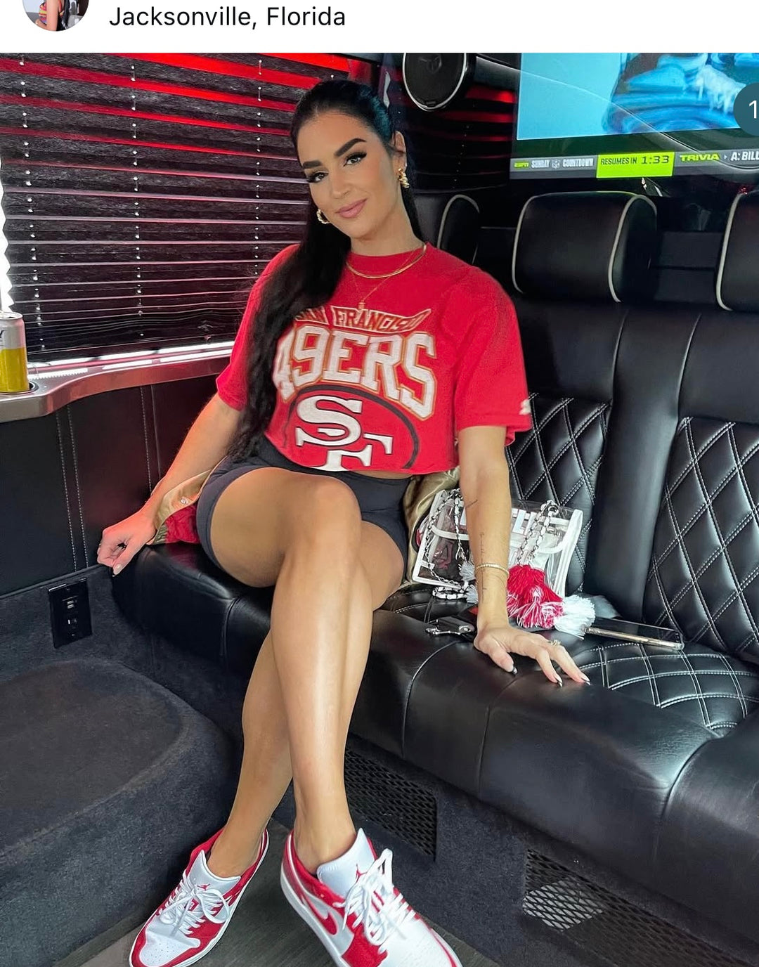 SOLD starter cropped 49ers tee (L)- GAMEDAY