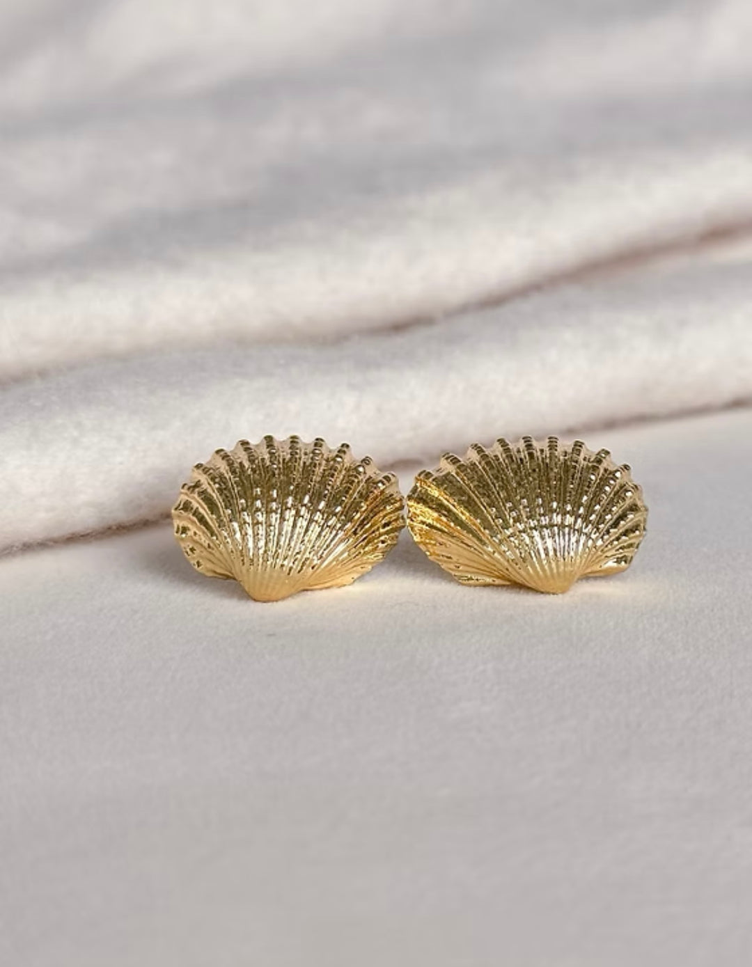 SOLD: Easton Elle Gold Shell Studs