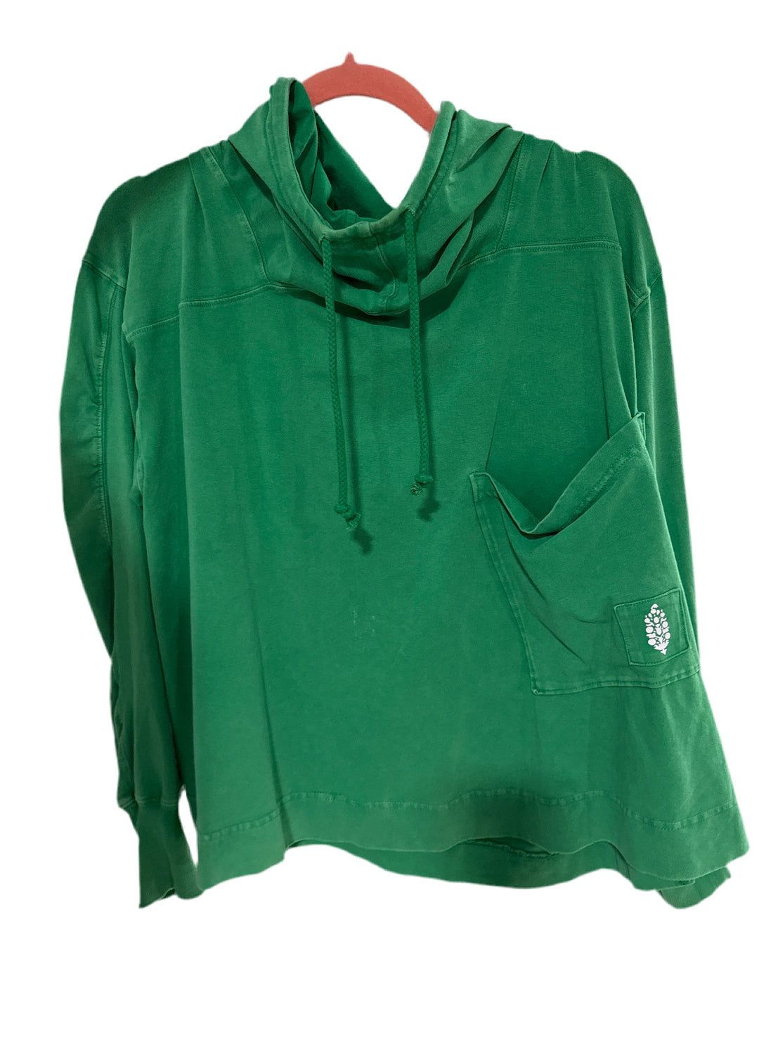 SOLD: free people green hoodie (s)